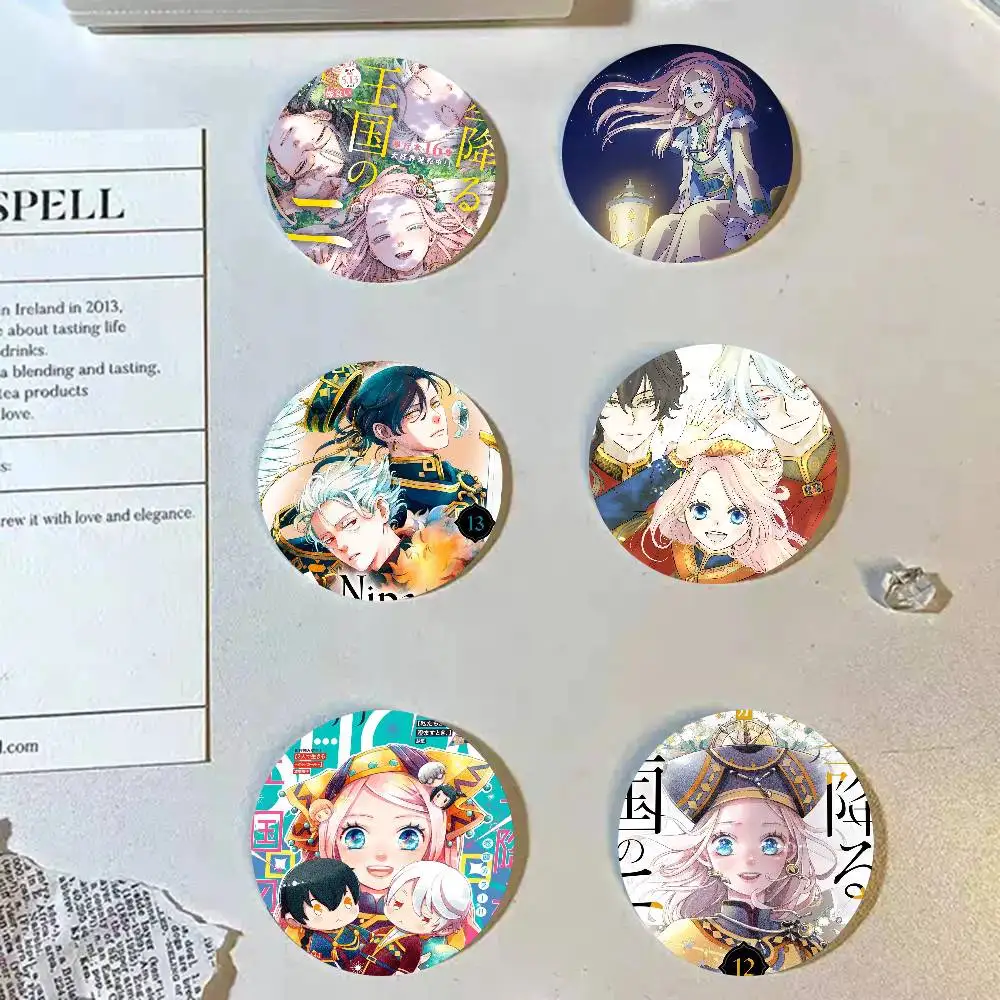 Anime Nina The Starry Bride Cartoon Style Badge Brooches On Backpack Decoration Round Enamel Pins For Accessorys