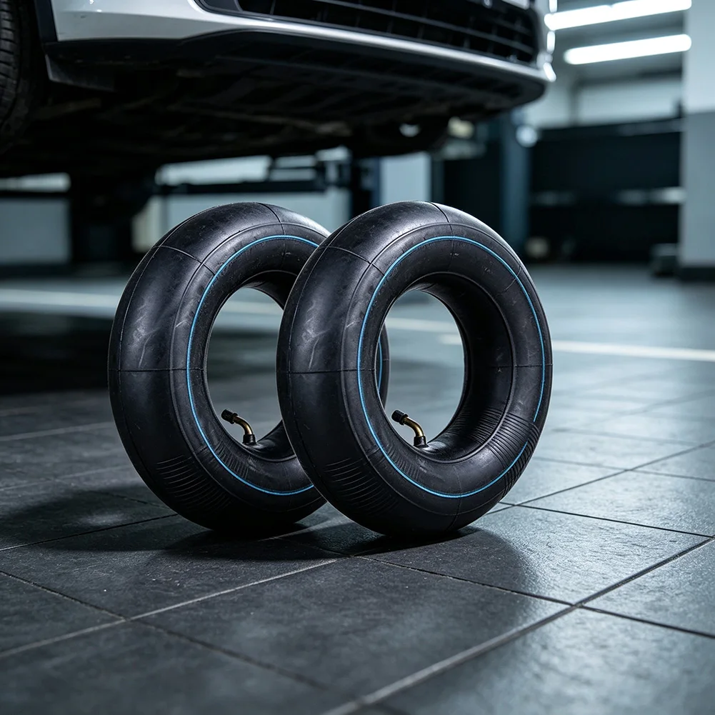 Black 3.50 3.00-8 Inner Tube TR87 Bent Valve Stem Compatible with 8 Inch Rim for Lawn Mowers Hand Trucks Garden Carts