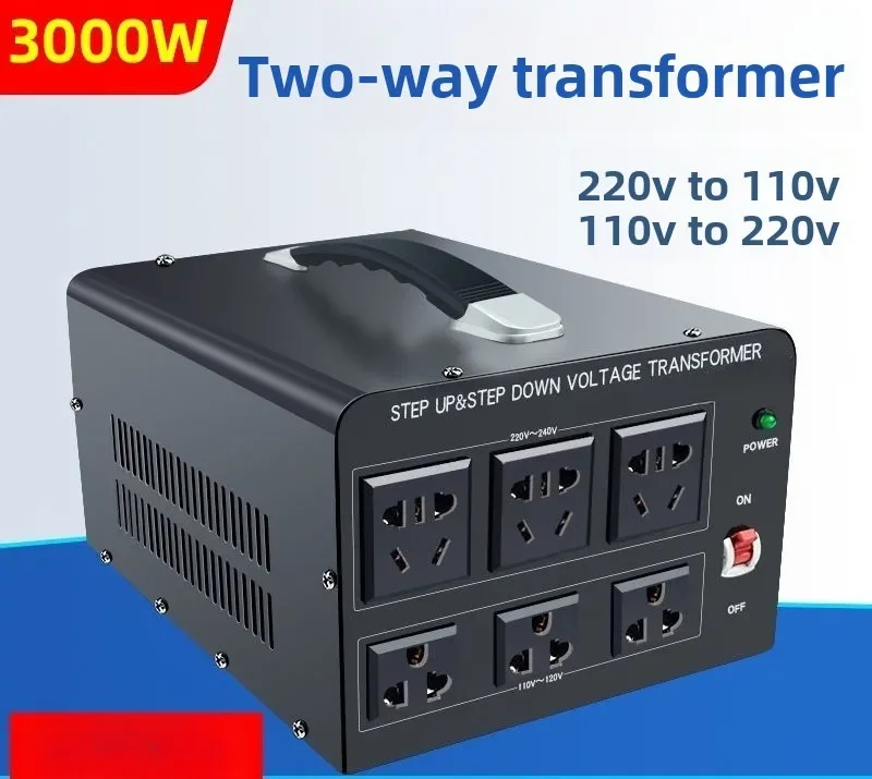 Bidirectional Transformer Voltage Converter 220V to 110V Voltage Converter