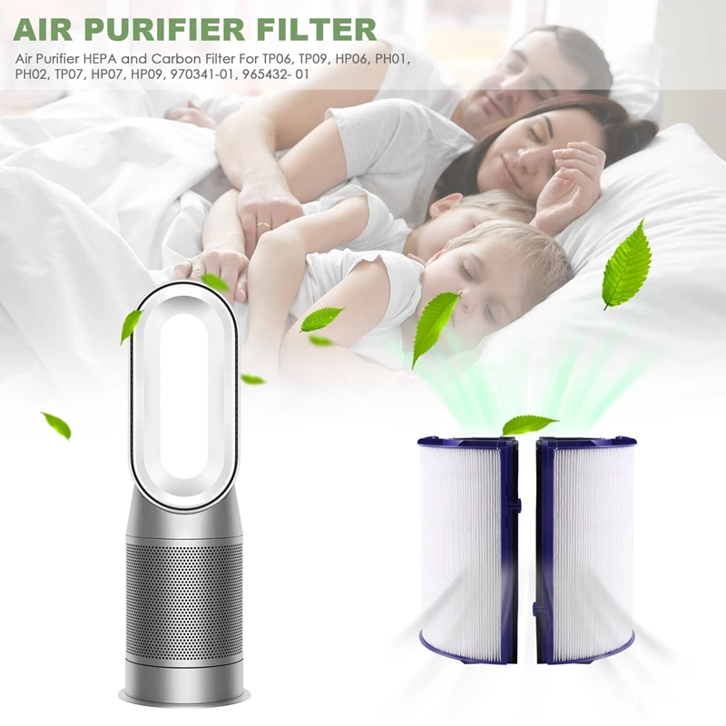 Air Purifier HEPA and Carbon Filter for TP06, TP09, HP06, PH01, PH02, TP07, HP07, HP09, 970341-01, 965432- 01-ABLM view 5