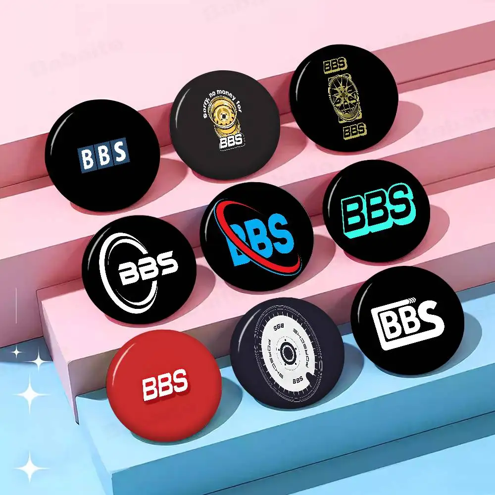 B-BBS Tinplate Pin Button Custom Anime Role Old-school Brooch Cartoon Collar Badge Jewelry Gift Fans