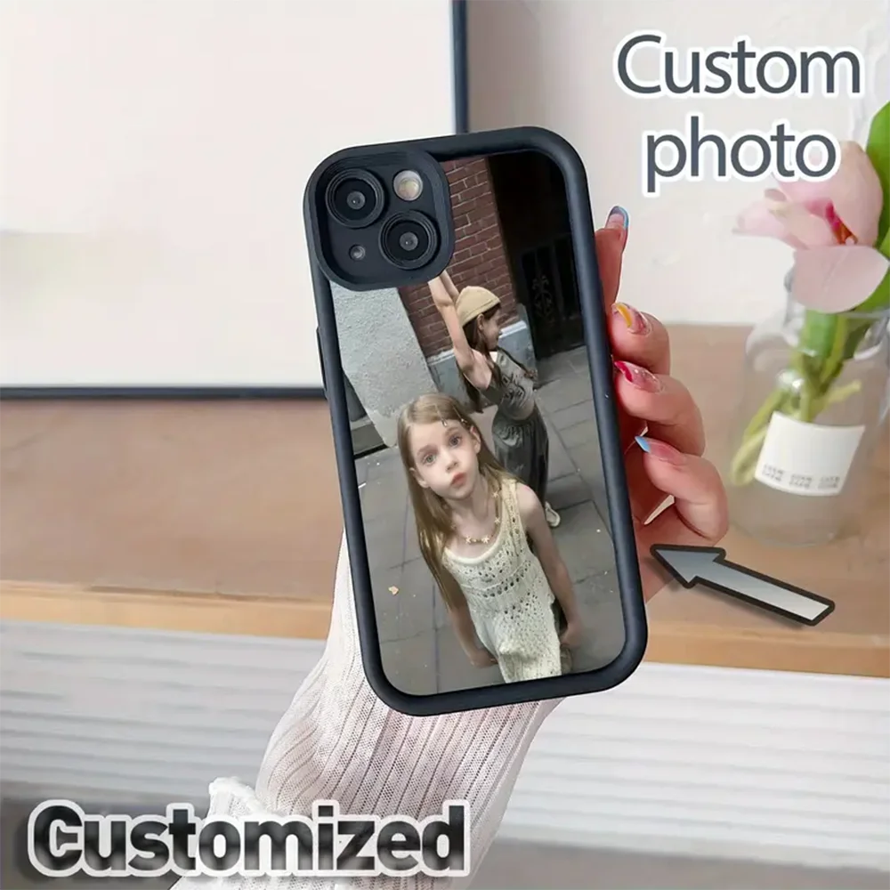 لتقوم بها بنفسك لينة بولي TPU حالات الهاتف الواقية آيفون 17 16 15 14 13 12 11 برو Xs ماكس X XR Mini 16e زائد مخصص صور غطاء ناعم #2