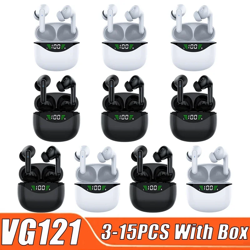 

VG121 Headphones Mini Earbuds Bluetooth Earphones Wireless Headset Women Sport Men LED Display Microphones TWS Suit Fones PK X15