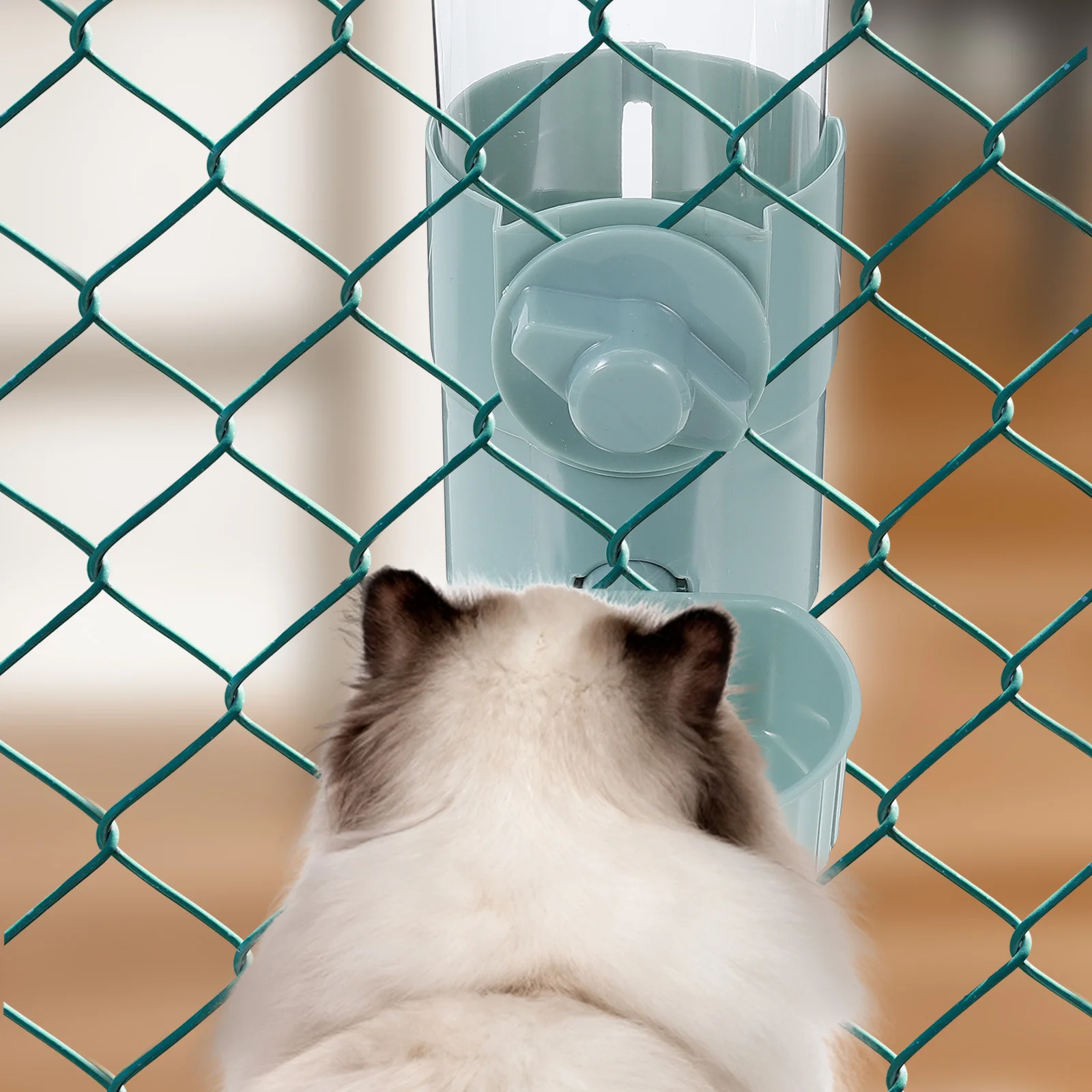 

Pet Automatic Waterer Hanging ABS Material Large Capacity Dog Cage Water Dispenser Puppy Water Feeding Tool for Small Medium