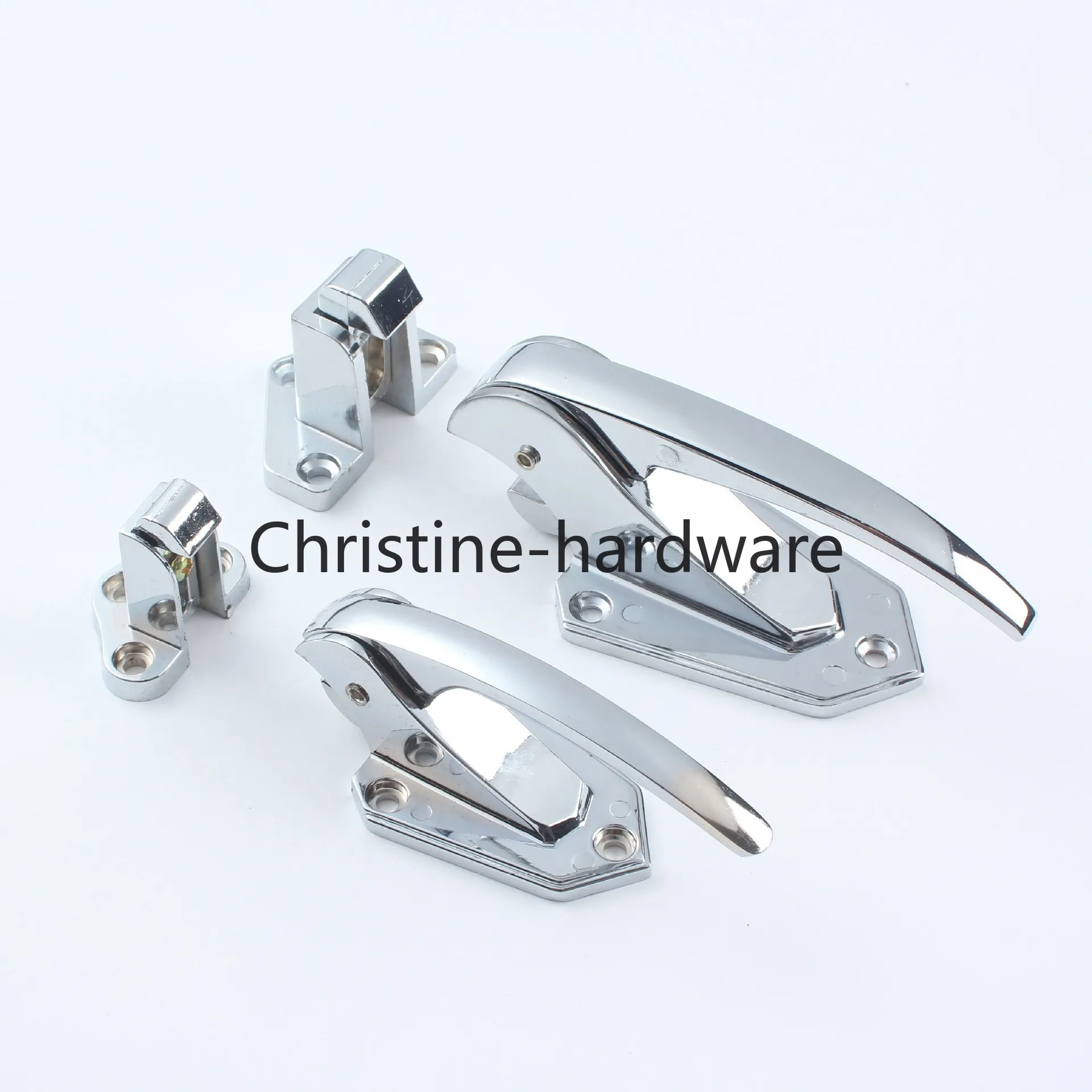Zinc Alloy Door Handle Lock Spring Loaded Pull Handle Latch  For Oven Refrigerator Freezer Storage Industrial Accessories