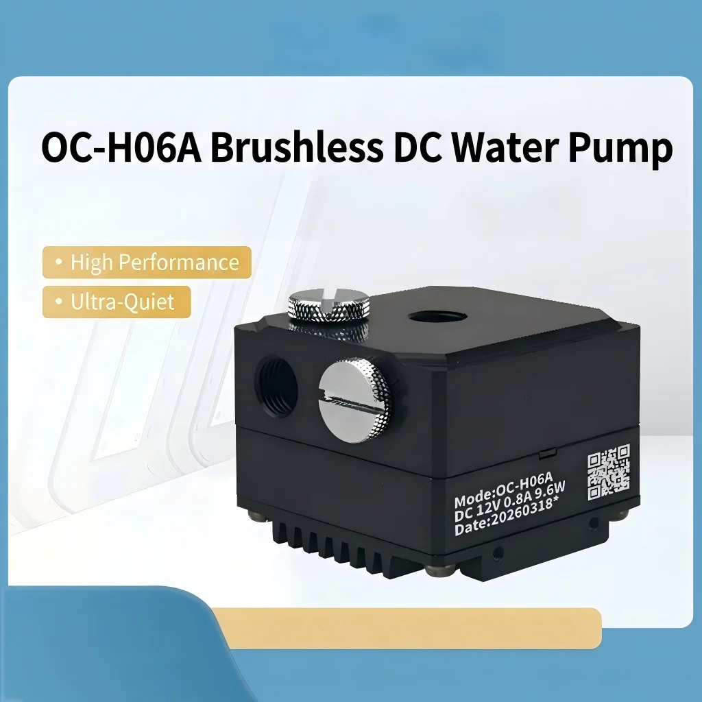 OCOCOO DIY CPU Cooler Ultra Quiet Water Cooling Pump Aluminum Alloy 600L/H Power 9.6 W Custom Liquid Loop G1/4 Thread OC-H06A