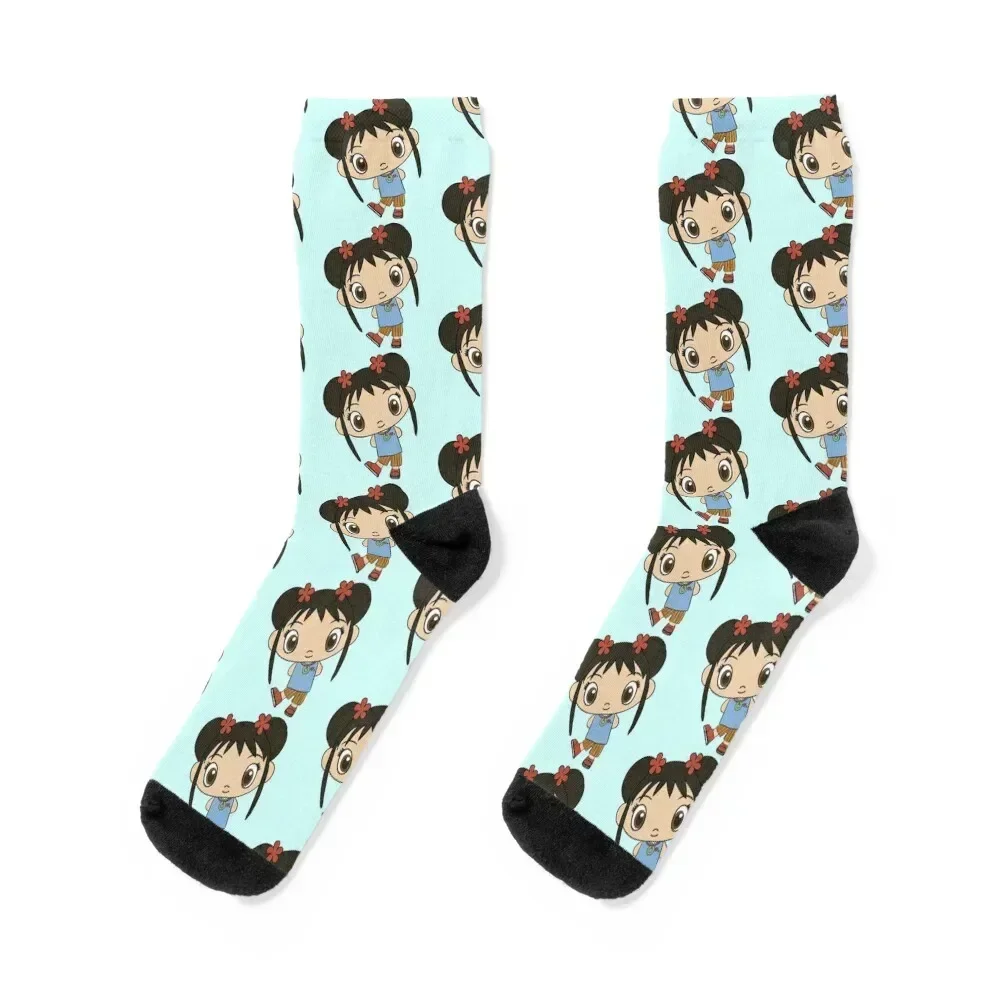 

Kai-lan Socks new year kawaii Christmas designer brand Boy Child Socks Women's