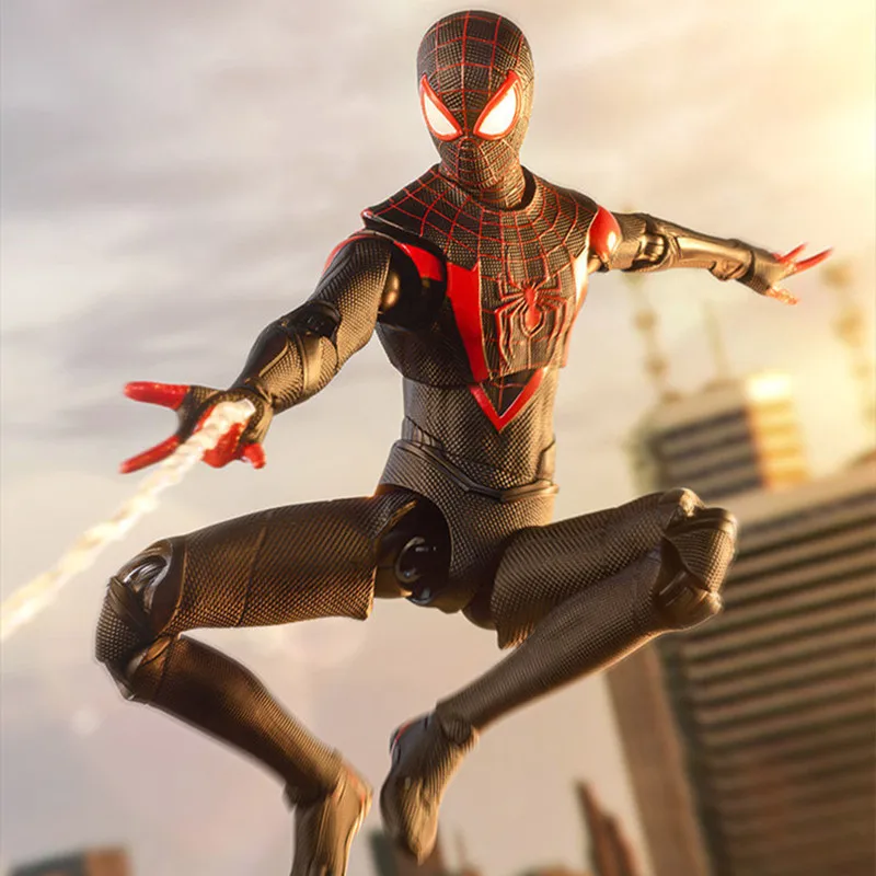 ZD Toys Spider-Man Brandneuer Day Miles Morales Spider-Man Scarlet Spider Hobie Brown ‌ Eisen-Spinnen ‌ Actionfiguren Spielzeugmodell Geschenk – Detail 18