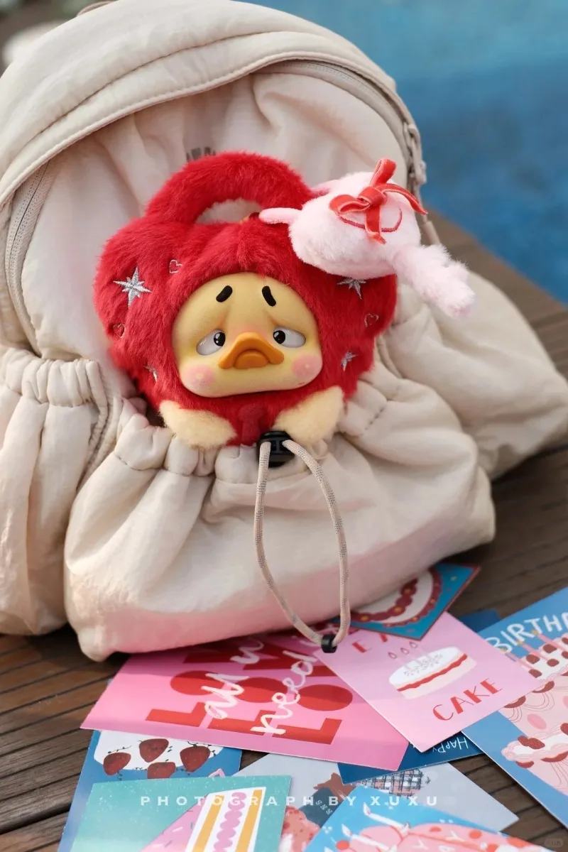 Upsetduck Little Secret Duck Series Blind Box Lovely Plush Headphone Bag Pendant Doll Upsetduck Mystery Box New Year Toys Gifts