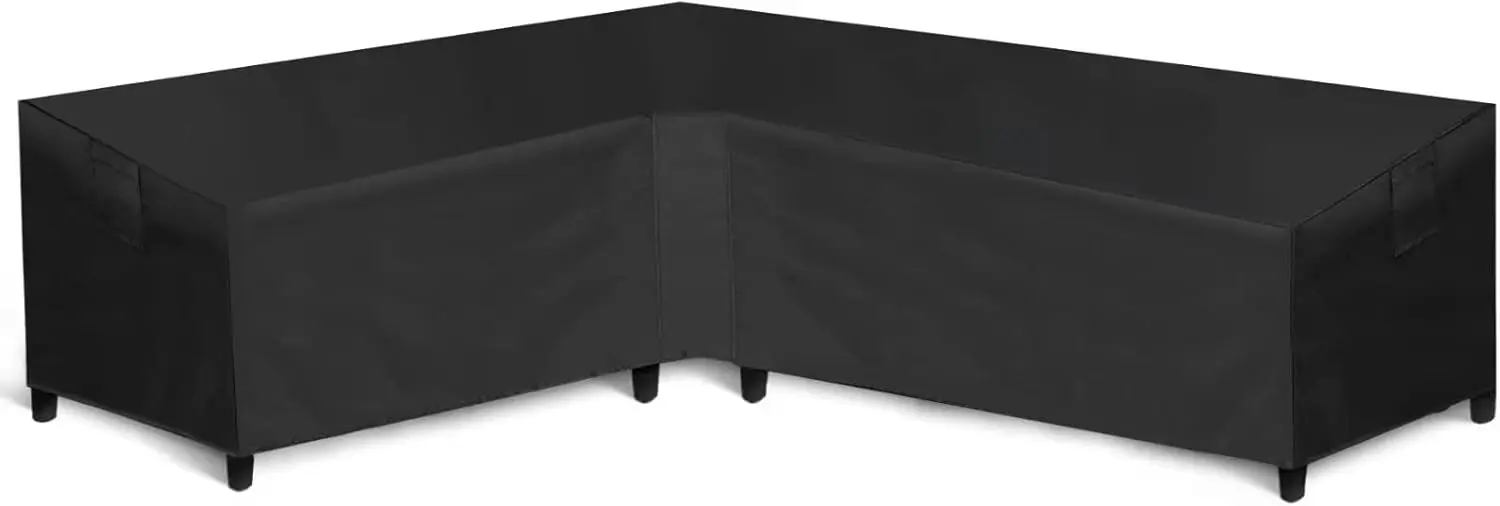 

Patio L-Shaped Sectional Sofa Cover Waterproof, Heavy Duty Outdoor Sectional Couch Cover With Air Vent, Left Facing, 83""