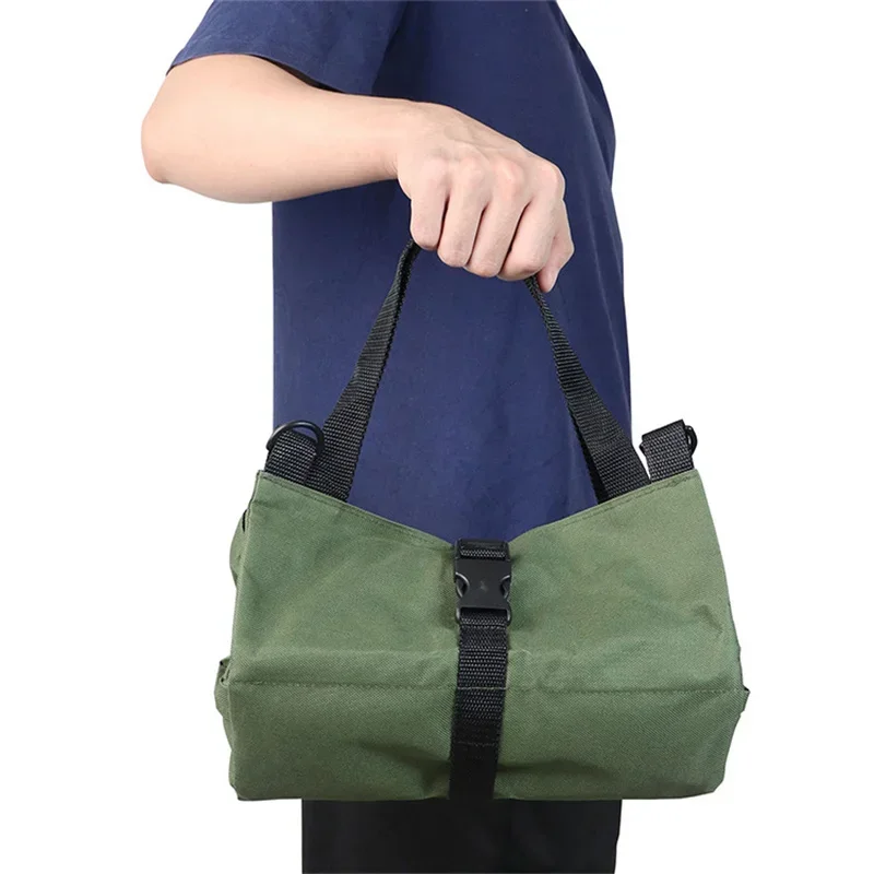 Borsa portaoggetti portatile in tessuto Oxford, kit di attrezzi per auto, motociclette, chiavi in tela, organizer per attrezzi, secchiello, cerniera appesa, campeggio