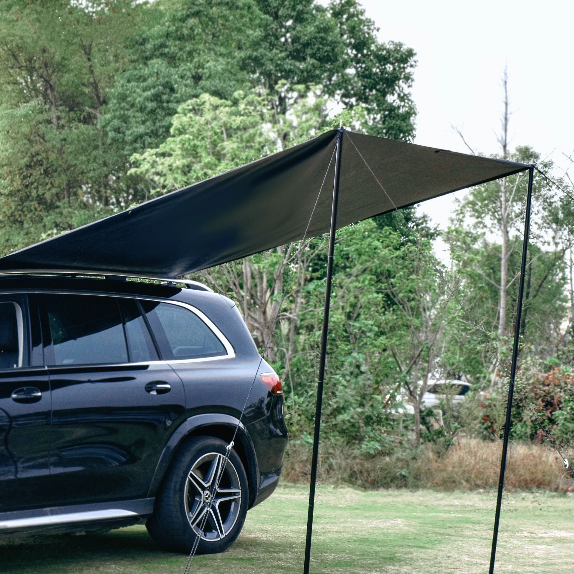 Tent outdoor car side sun protection car camping rain shelter car roof off-road vehicle