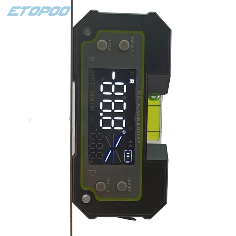 Bluetooth Digital Level Inclinometer LCD Dual-axis Electronic Protractor Angle Triangle Ruler Meter Measurment Gauge Finder