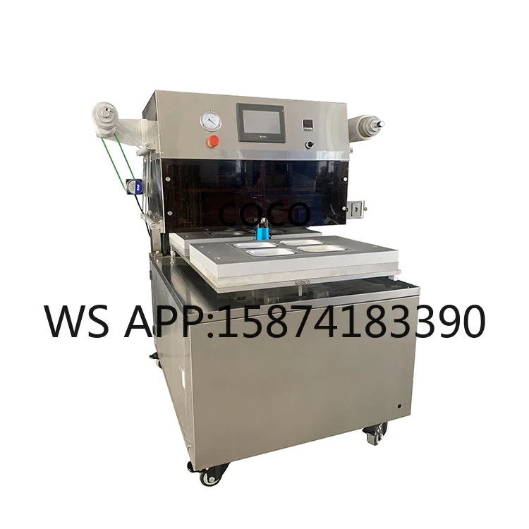 Automatic Vacuum Packaging Machine for Fresh Meat Seafood Lobster Steak Fish Film Cover Packing Equipment