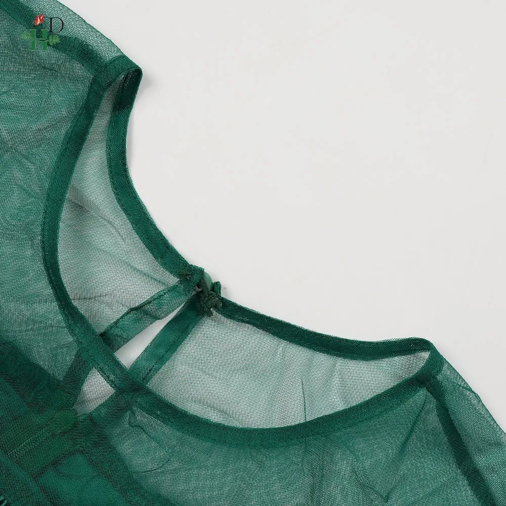 فساتين H&D الأفريقية للنساء مقاس كبير مكشكشة شفافة - بلوزة كتف مع بيبلوم متألقة بالترتر فستان حفلات الزفاف