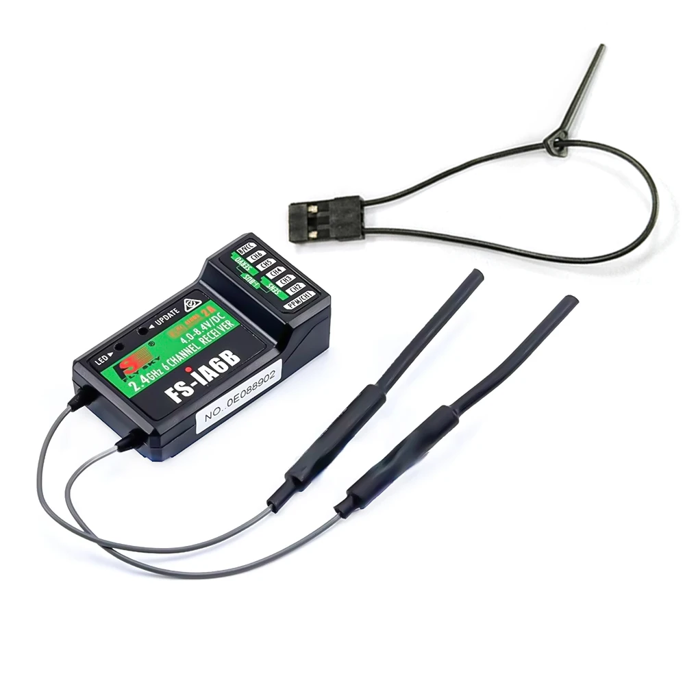 Flysky FS-IA6/FS-IA6B 6CH 2.4GアンテナデュアルRCレシーバー Flysky FS-I6 FSI6 FS-i6用 Flysky送信機用レシーバー