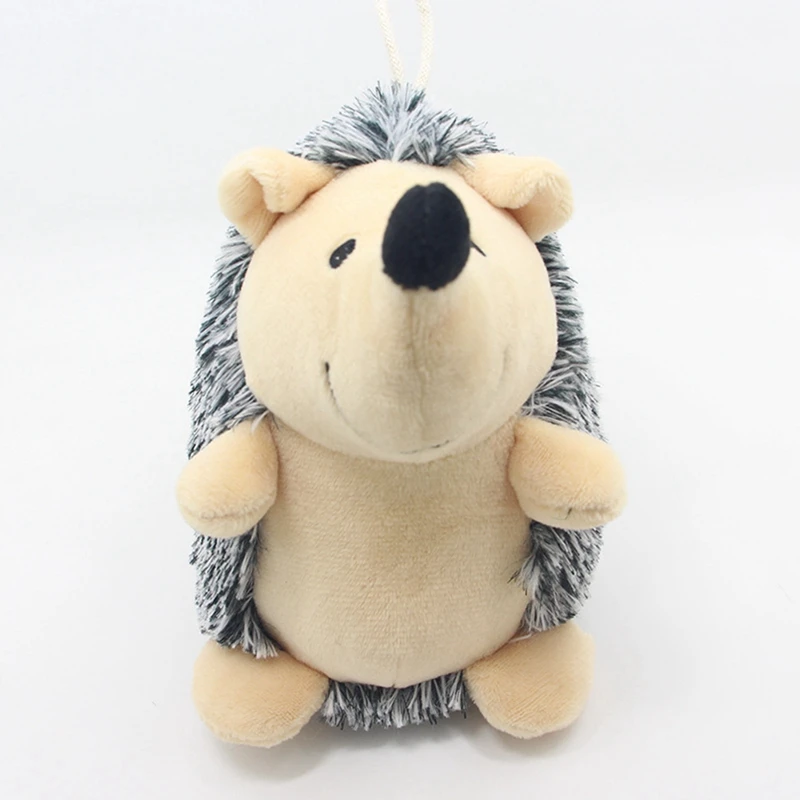 Dog Squeaky Toys Hedgehog Stuffed Plush Dog Chew Toys Durable Interactive Dog Toys For Small Medium And Large Dog