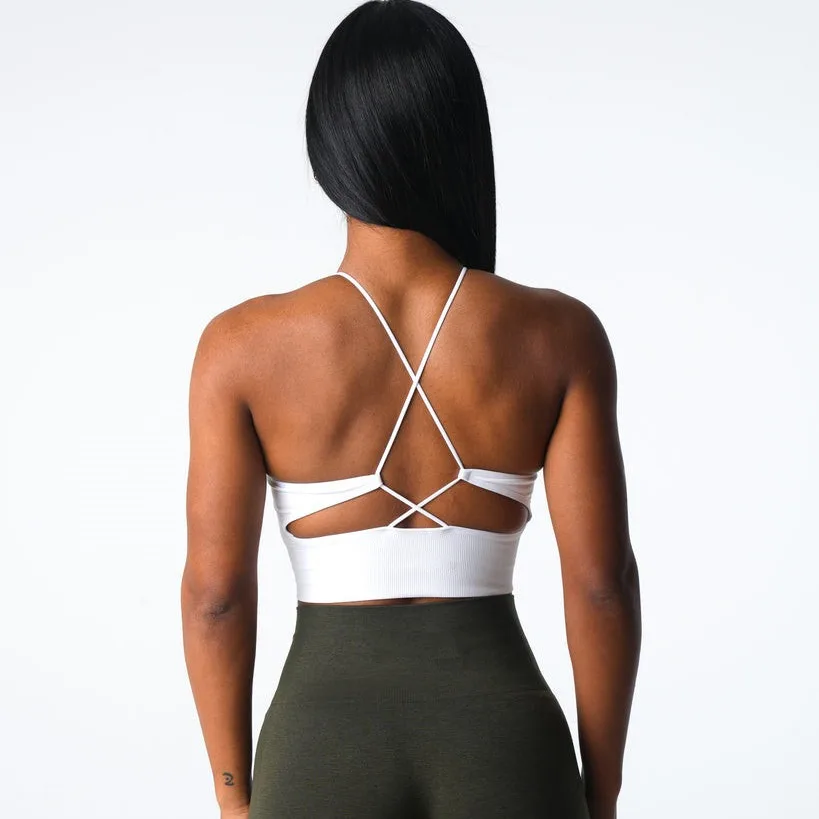 Seamless Sports Bra Women Fitness Tops Beauty Back Crisscross Strappy Yoga Underwear Running Gym Training Workout Crop Tops