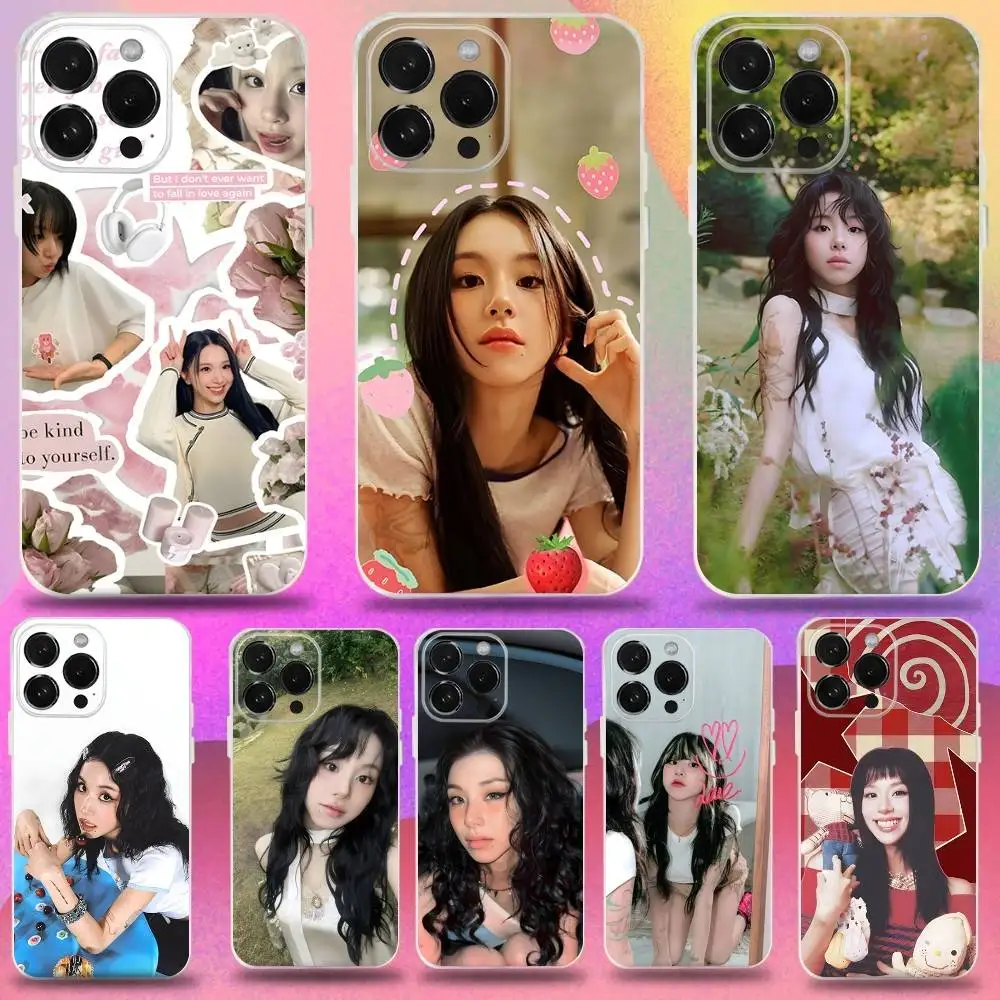 

C-CHAEYOUNG T-Twice-s Phone Case For iPhone 16,15,14,13,12,11 Pro,Max,Plus,X,XS,XR,SE,Mini Transparent Silicone Soft