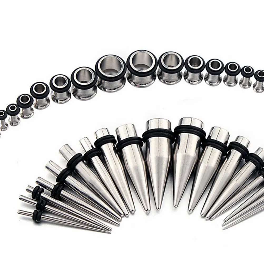 

36pcs Body Puncture Kit Stainless Steel Pointed Cones Single Horns Piercing Accessories For Home Shop Comfortable Fashion Body