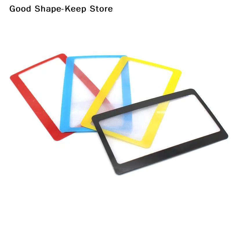 daily2Pcs Portable Card-Sized Pocket Magnifiers Ultra Thin Lightweight Magnifying Glass for Reading Small Print Documents