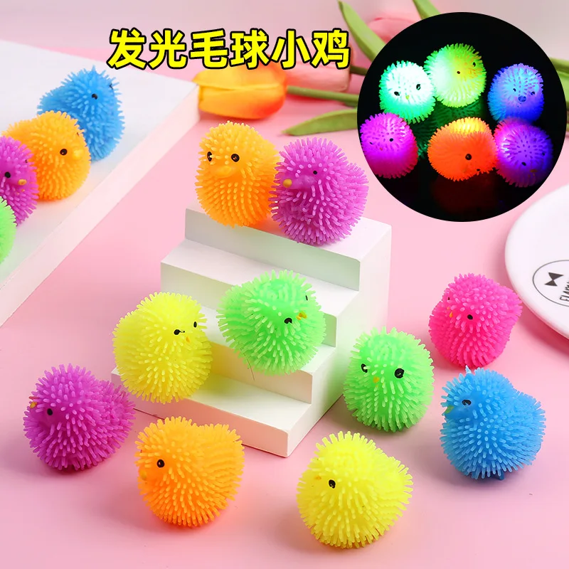 5 uds animales blandos pelota para apretar pellizco divertidos lindos polluelos bolas puntiagudas juguete sensorial brillante alivio del estrés para adultos juguete