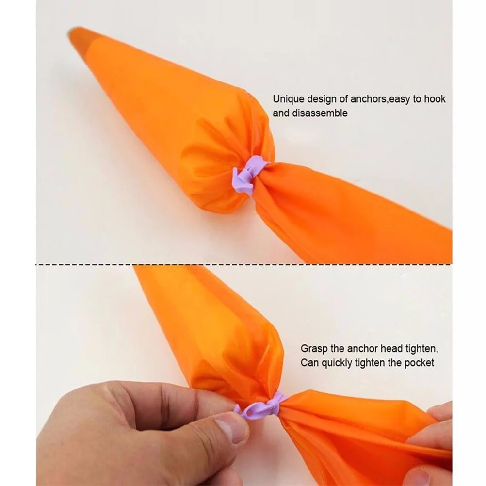 

12PCS Icing Bag Sealing Ring Purple Rubber Cake Decorating Baking Kitchen Use Without Leakage Change Tips Easily