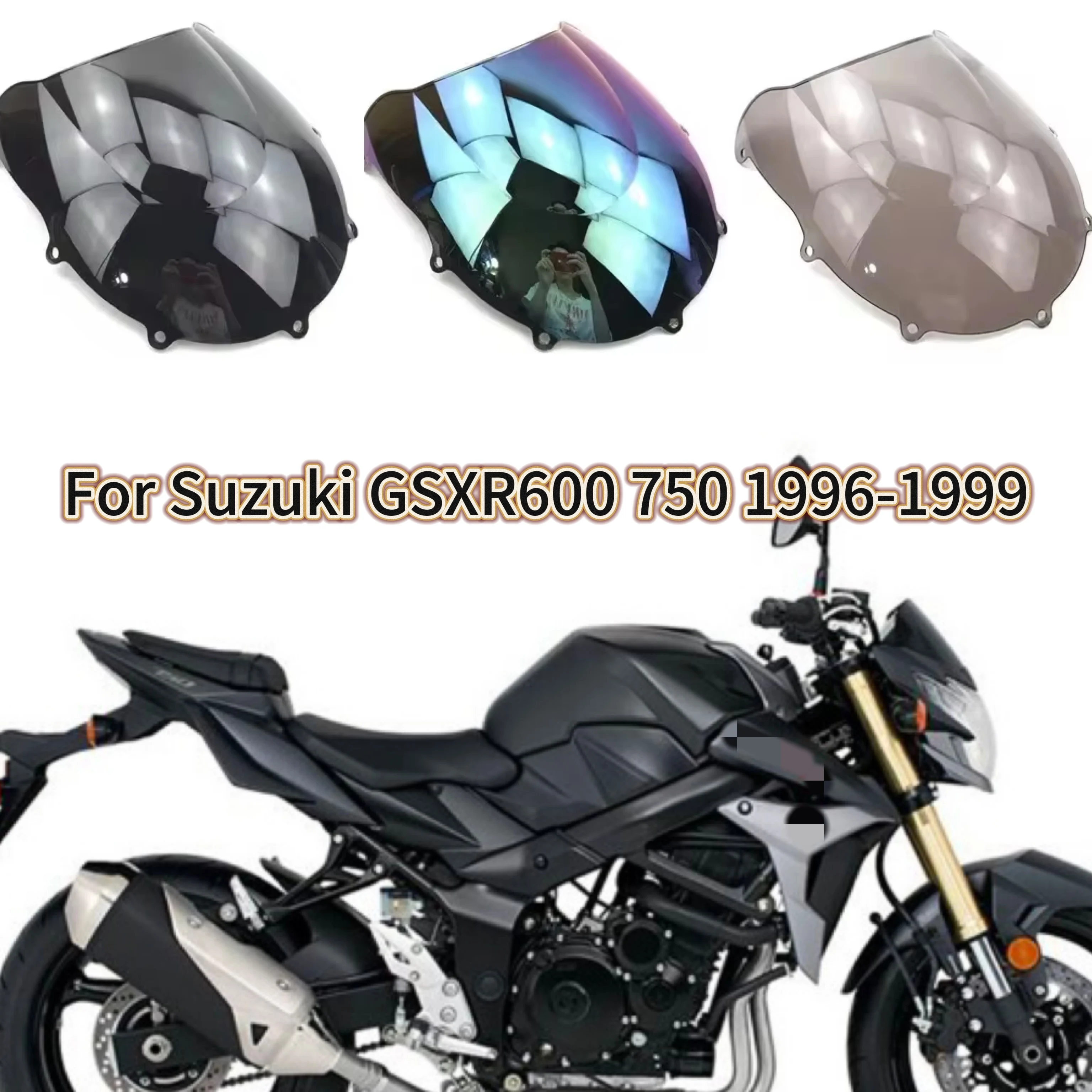 For Suzuki GSXR600 GSXR750 GSX-R GSXR Windshield GSX 600 750 96 97 98 99 1996 1997 1998 1999 Windshield Double Bubble Parts