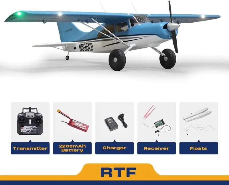 1500mm Maule RC Airplane, Ready-to-Fly Remote Control Plane with Floats, Brushless Motor and Functional Flaps, RC Trainer Airpla