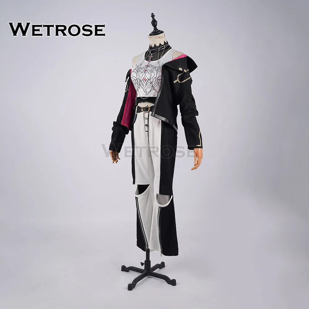 【Wetrosse】متوفر في المخزون أزياء Isaki Riona التأثيرية FLOW GLOW Rengou Holo Vtuber Hololive Dev Is Outfit Halloween مجموعة كاملة من الشعر المستعار