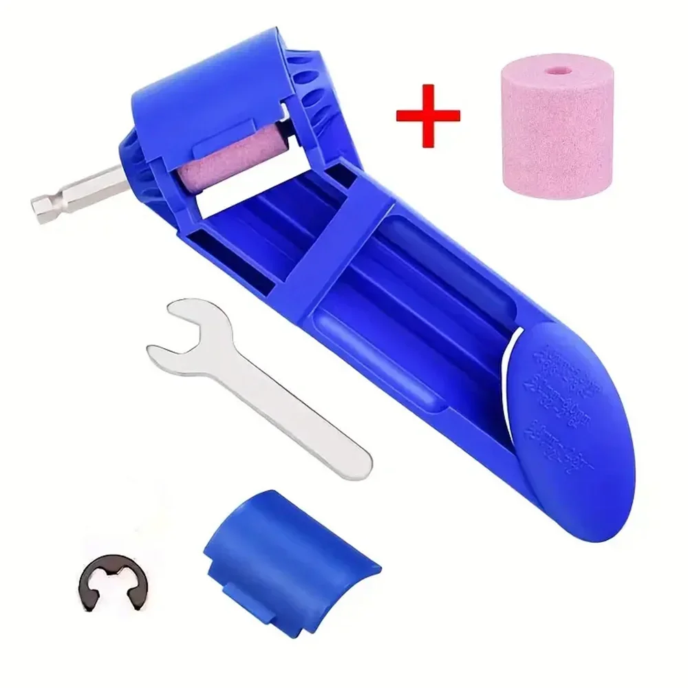 1pc Portable Drill Bit Sharpener With Grinding Wheel For Quick And Easy Sharpening Of Nail Drill Bits, Sharp And Ready