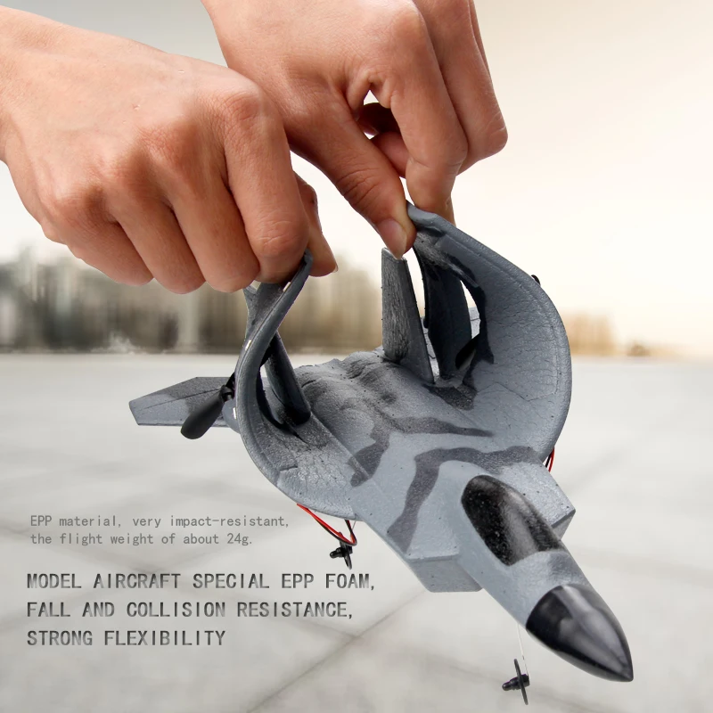 FX622 Upgrade F22 Fighter RC Plane | 2-Channel Diff-Steer | 3D Flip Stunt Capability | Beginner-Friendly Lightweight Foam Glider