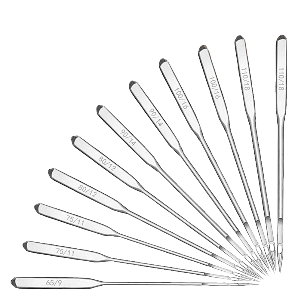 Sewing Machine Needles, 60Pcs Universal Ballpoint Sewing Machine Needles Sewing Machine Accessories for Denim Jeans