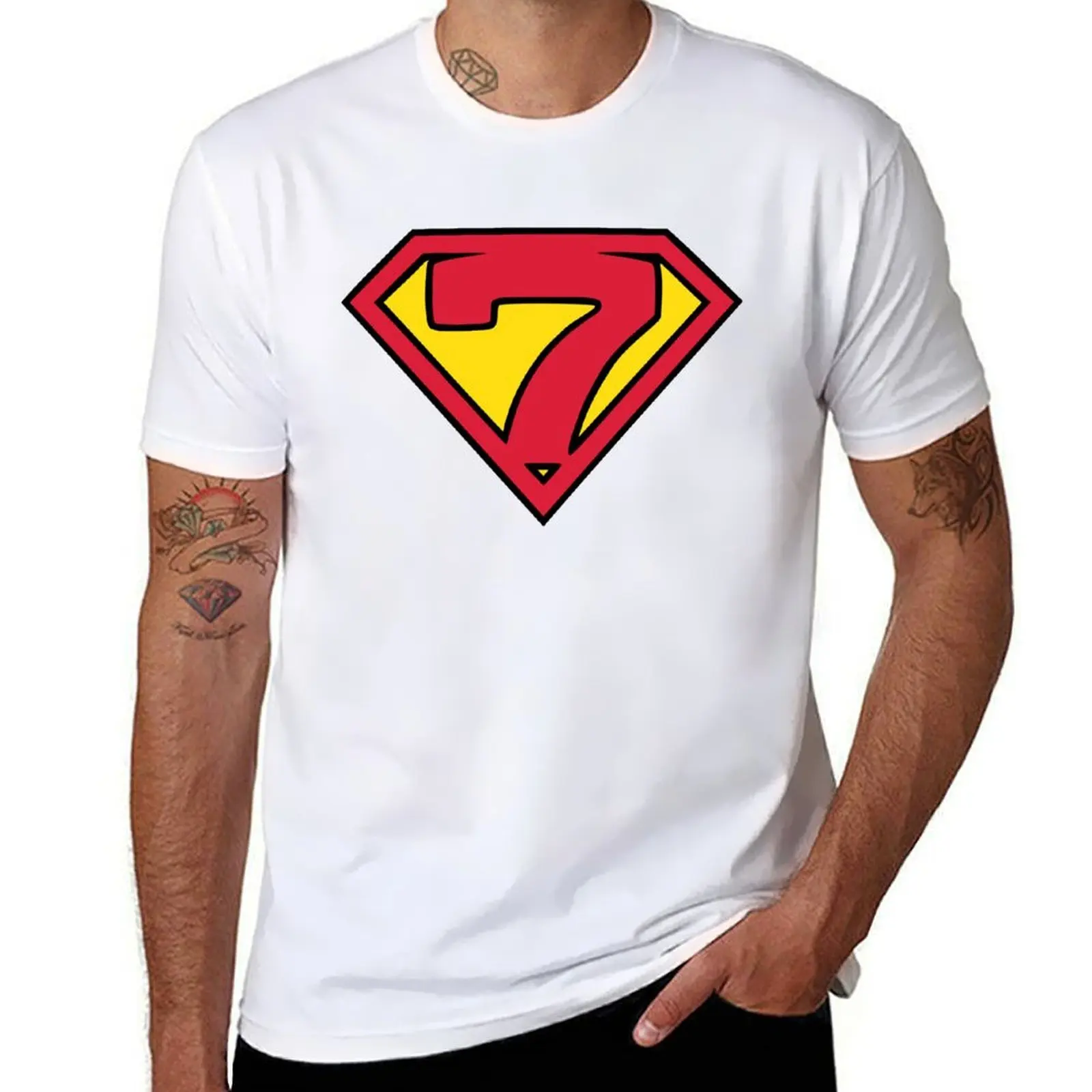 

Super Seven T-Shirt t shirt for man 100 percent cotton man t shirt heavy cotton T-Shirt