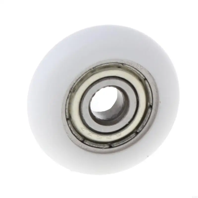 H9ec 10 pcs 5x23x7.3mm 나일론 플라스틱 카본 스틸 베어링 풀리 바퀴 임베디드 그로