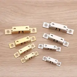 1Pcs Closet Tension Latch Bead Lock Brass Copper Double Spring Steel Ball Door Bumper 40/50/60/70mm Damper Buffer Door Catch