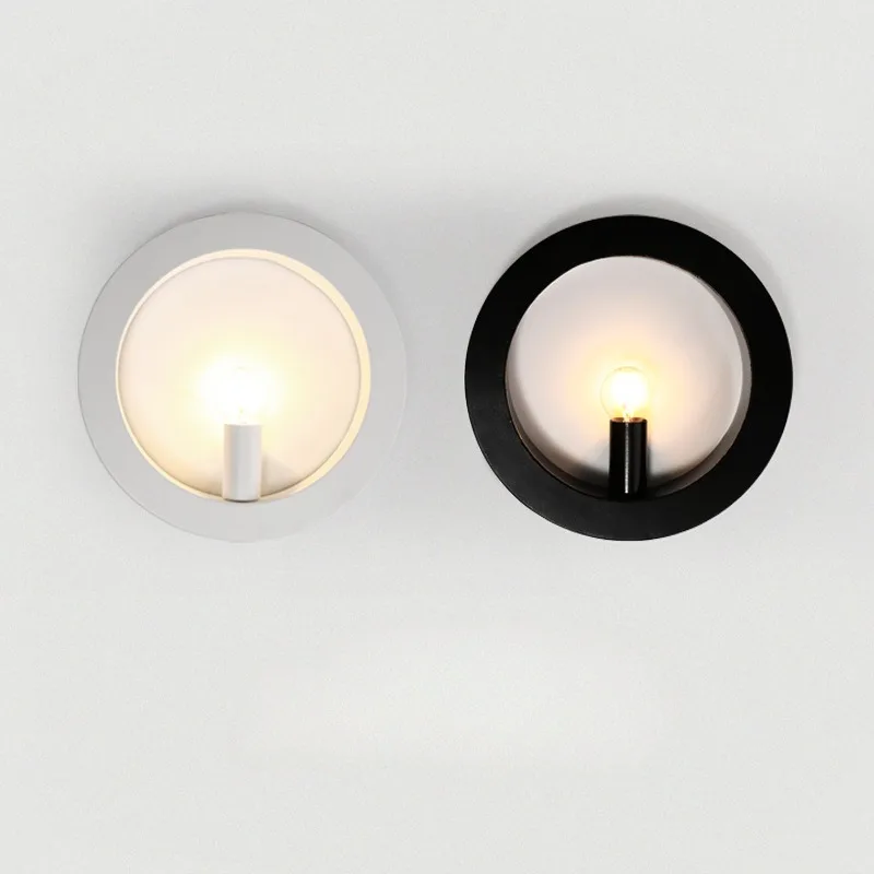 

Minimalist and Creative Wall Lamp Hotel Iron Wall Lamp Corridor Passage Indoor Book Bedroom Bedhead Wall Lamp