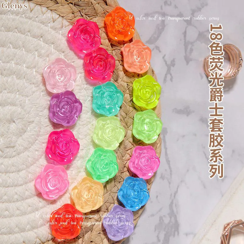 Glenys 18 لون طلاء الأظافر الغراء شعبية شبه دائمة الغمر هلام بطاقة اللون الأشعة فوق البنفسجية LED صالون الأظافر مجموعة الورنيش الفنية