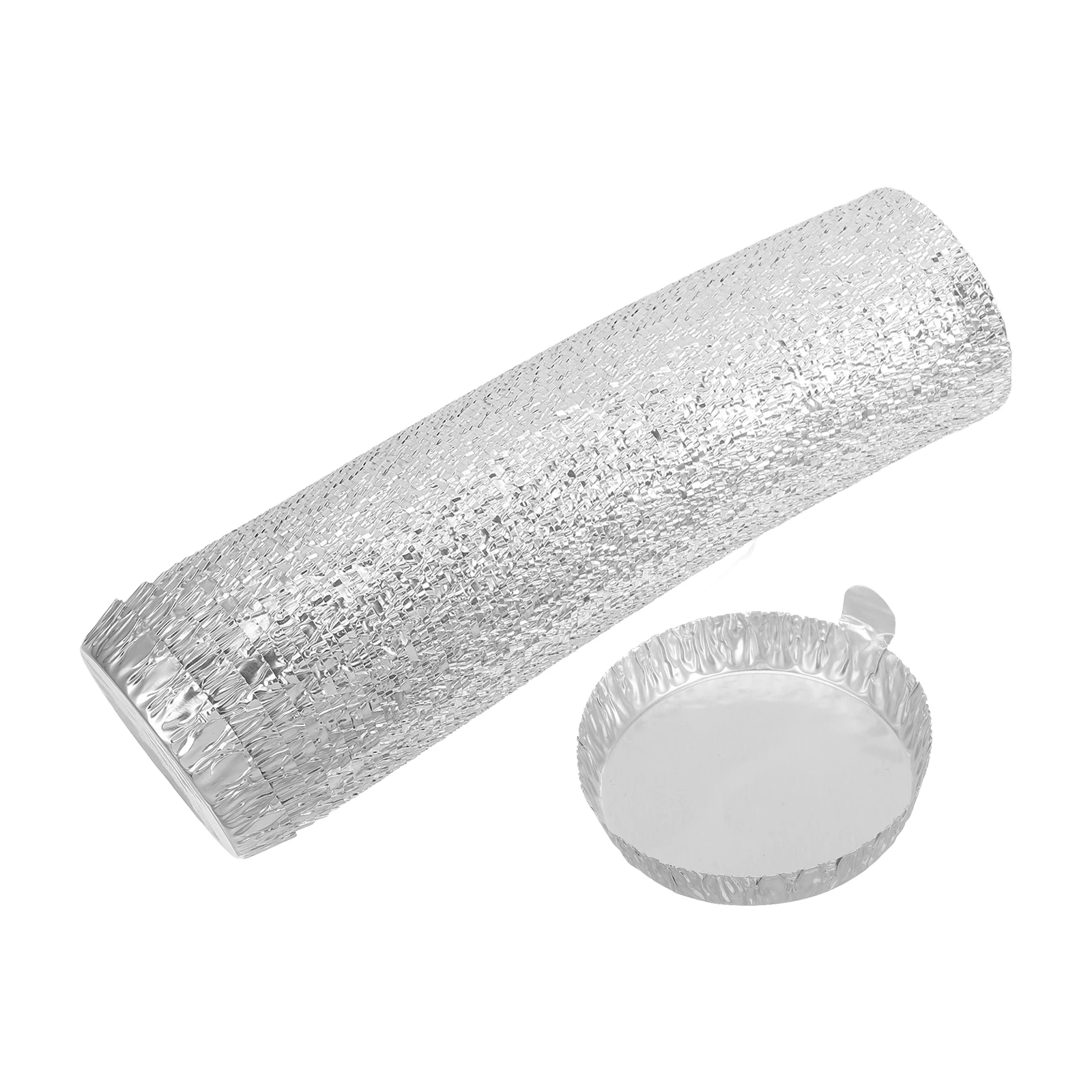 

50pcs Aluminum Foil Weighing Dish Laboratory Trays Large Capacity Disposable Temperature Resistant Sample Dishes Liquid Solid