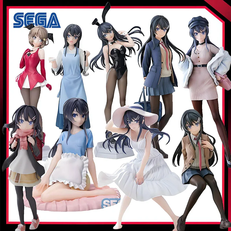 

In Stock Original SEGA Luminasta Sakurajima Mai Koga Tomoe Kawaii Anime Figure Pvc Collectible Toy Holiday Gifts Decoration Doll