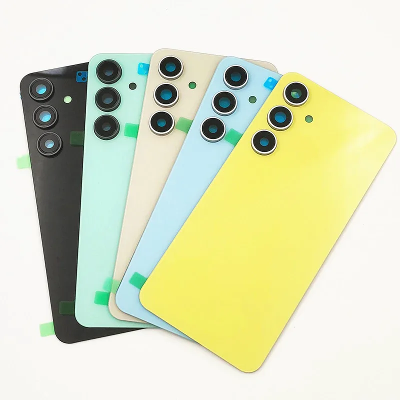 Back Glass Battery Cover For Samsung Galaxy S24 FE S721 Rear Door Repair Parts