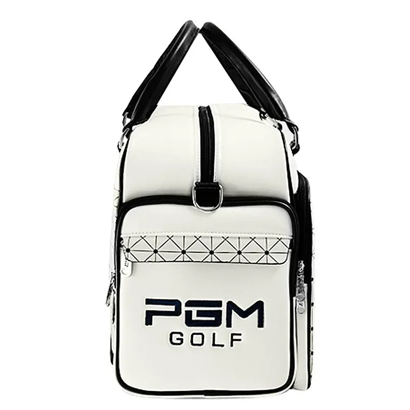 PGM Golf Bags Large Capacity Leather Golf Clothing Bags Waterproof Golf Shoes Bag Double Layer Sports Handbags YWB016