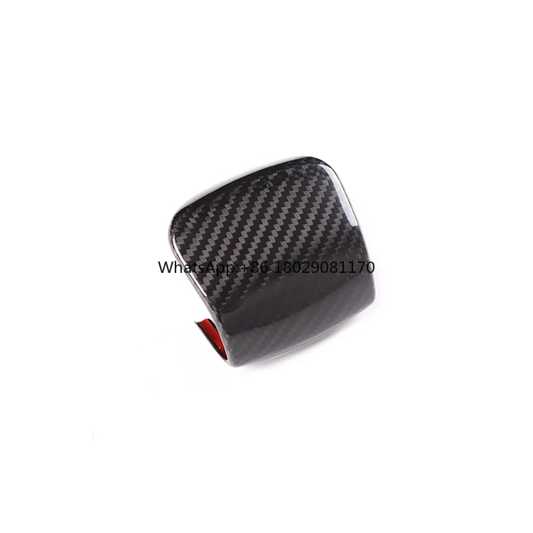 Tampa de Cabeça Real Carbon Fiber Gear Shift Knob, Acessórios de Interior, Guarnição, Land Rover, Discovery 5, Range Rover Velar, 2021-2022