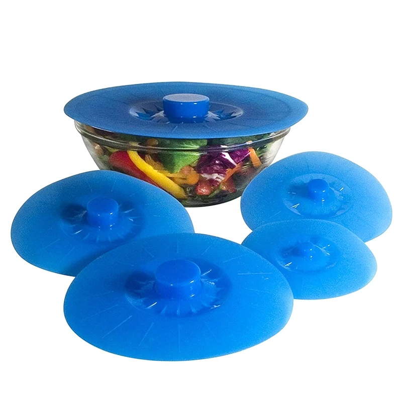 

Silicone Bowl Lids Silicone Fresh Cover For Bowls, Pots Natural Grip, Easy Use And Storage