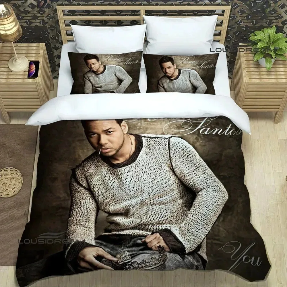 

3D Print Singer Romeo Santos Bedding Set Bedroom Soft Modern Bedspreads Comefortable Kids Duvet Cover Quilt Cover And Pillowcase