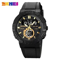 Skmei Mens Casual Stopwatch Clendar Clock 50M Waterproof Wristwatches Reloj Hombre Multifunctional LED Light Digital Watch 1881