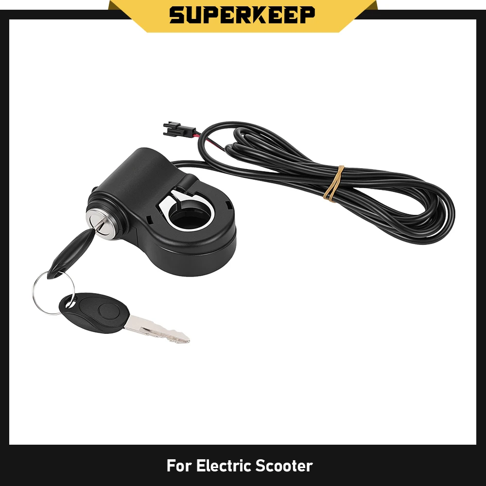 Electric Scooter Universal Ignition Key 12V‑72V for Super73 for Ridstar Q20 Electric Bicycle Power Lock Switch Handlebar Switch