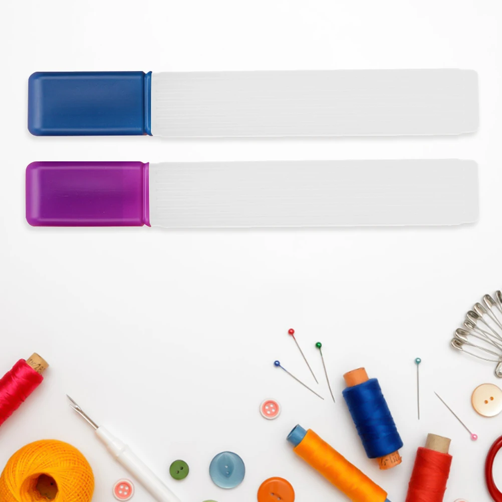 

4pcs Knitting Needle Case: 41X6X3.5Cm Clear Plastic Storage Tube For Sewing Needles Organizer Portable Needle Holder For