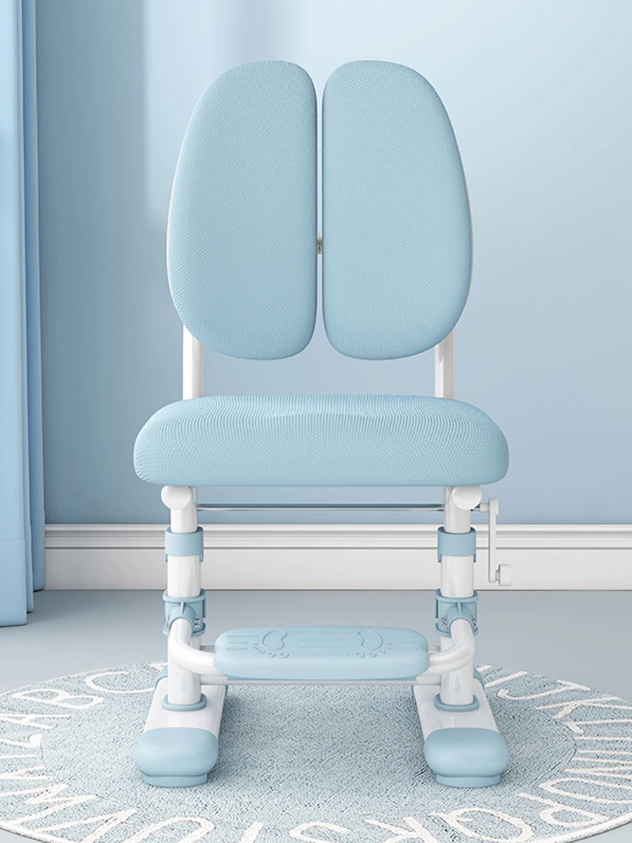 Children, study chair, liftable, adjustable, corrected, sitting position, backrest, stool