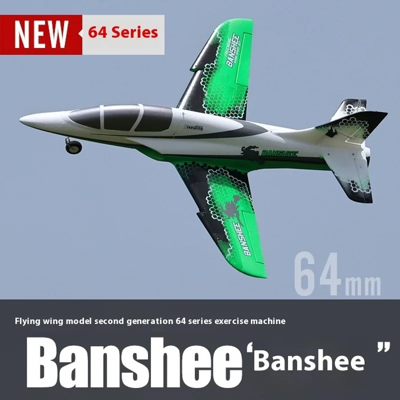 Freewing  New 64mm Series Sports Aircraft Banshee Culvert Model Aircraft Assembly Fixed Wing Aircraft Model Trainer Aircraft